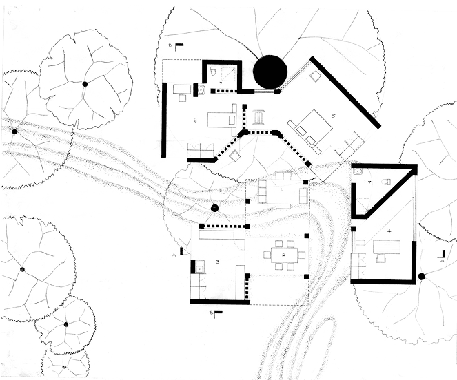 Landscape site plan drawing