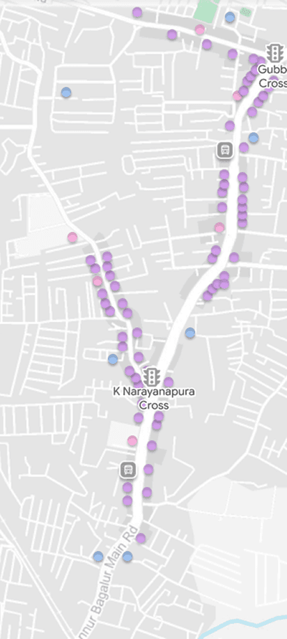 Neighbourhood-scale map exploration