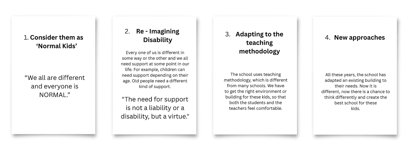 Four design goals for Sankalp School