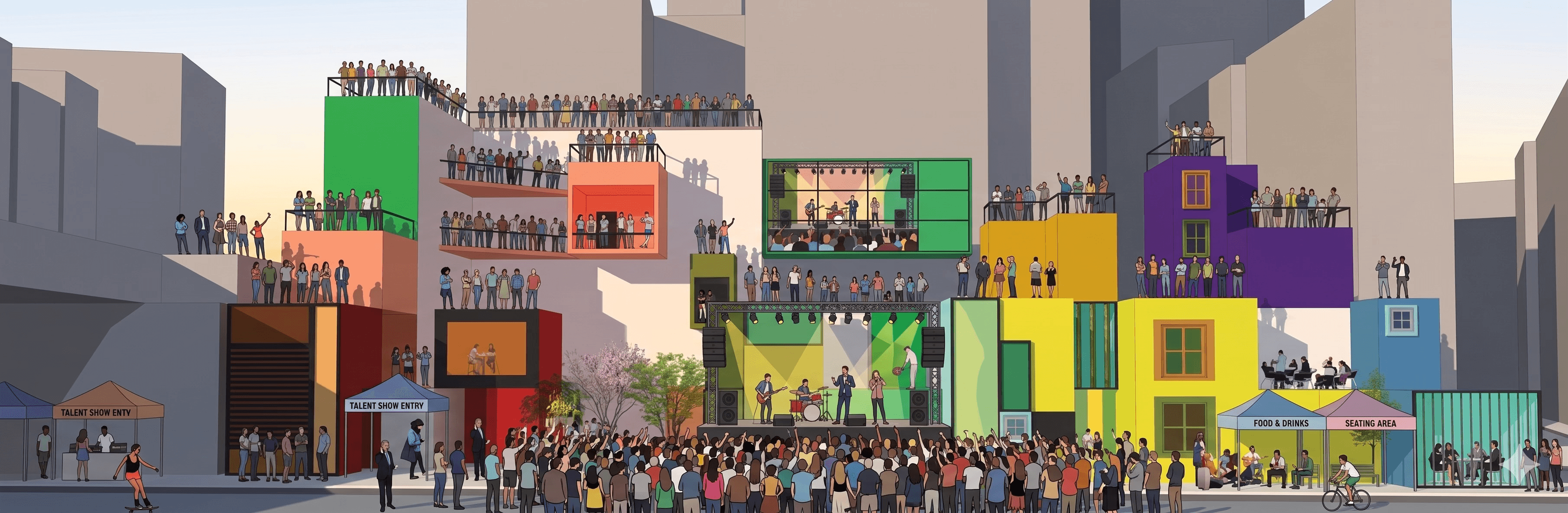 Tokyo Anti-Library architectural illustration